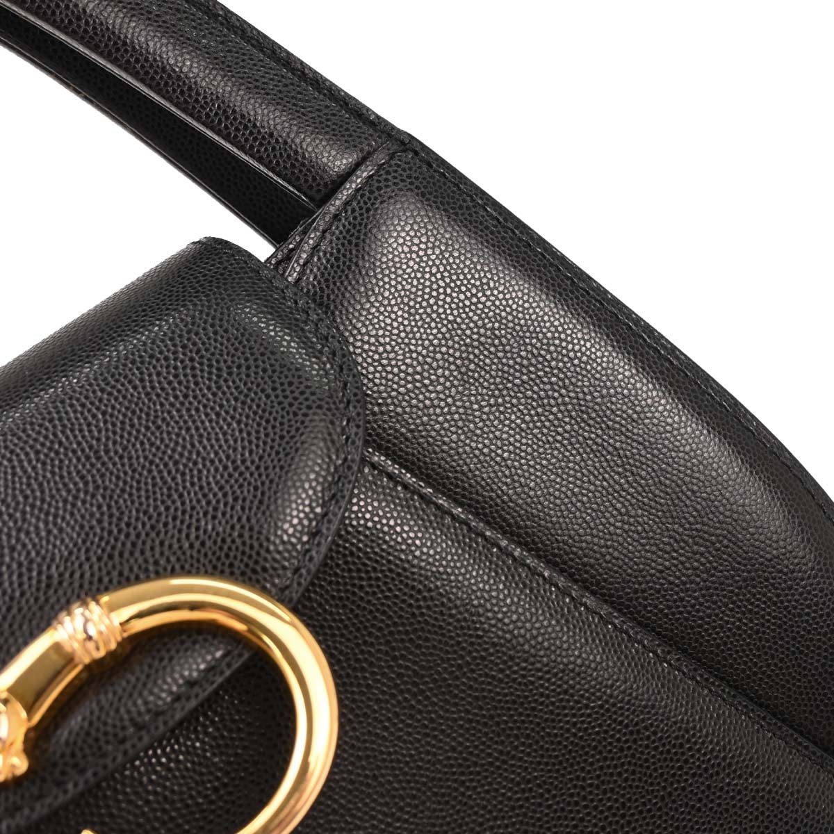 Cartier Black Leather Panthere Handbag