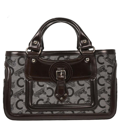 Celine Brown Black C Macadam Boogie Bag Handbag