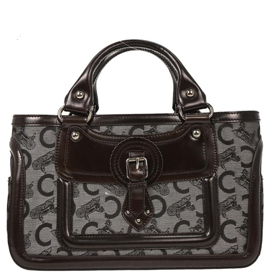 Celine Brown Black C Macadam Boogie Bag Handbag