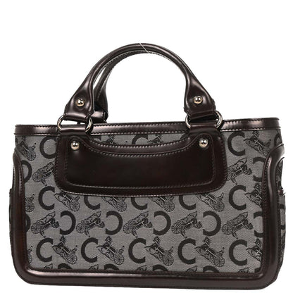 Celine Brown Black C Macadam Boogie Bag Handbag