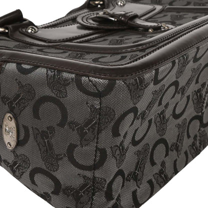 Celine Brown Black C Macadam Boogie Bag Handbag