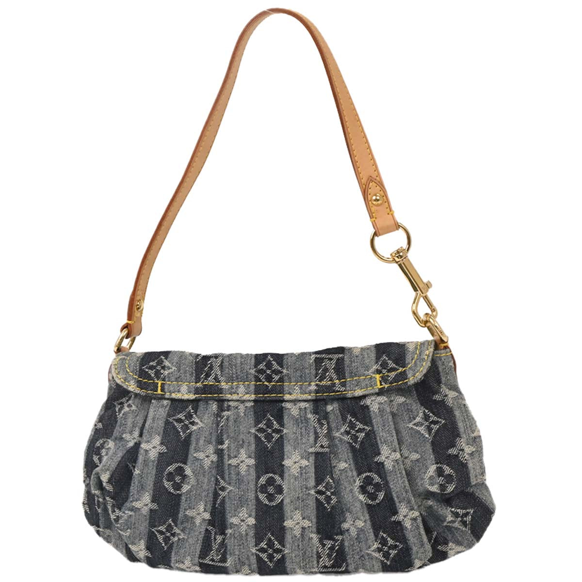 Louis Vuitton Blue Monogram Denim Mini Pleaty Raye Handbag M95333