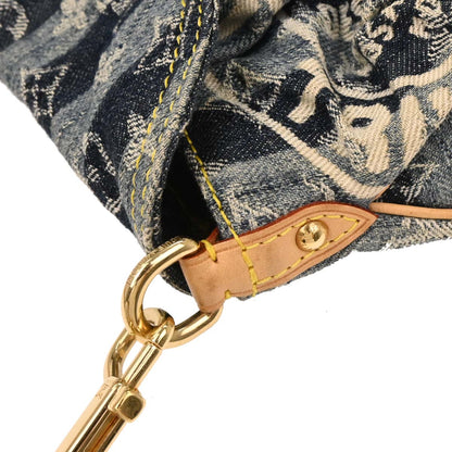 Louis Vuitton Blue Monogram Denim Mini Pleaty Raye Handbag M95333
