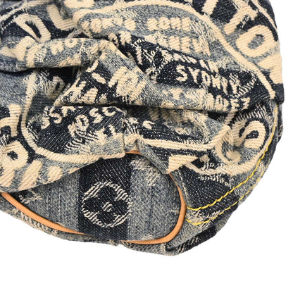 Louis Vuitton Blue Monogram Denim Mini Pleaty Raye Handbag M95333