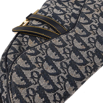 Christian Dior Navy Trotter Saddle Handbag