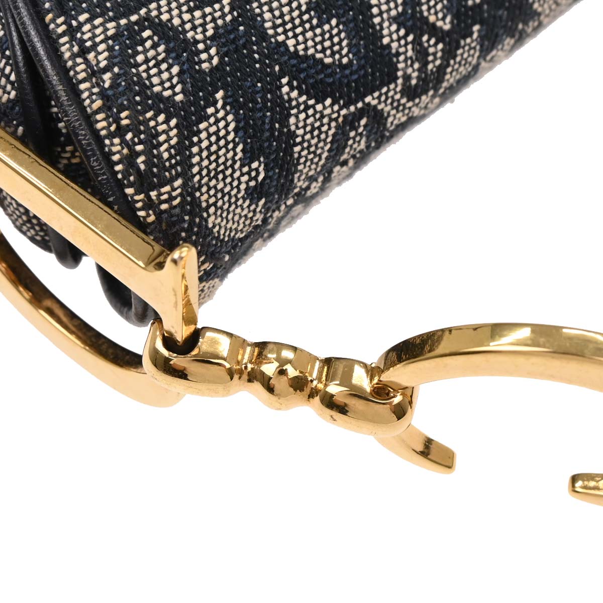 Christian Dior Navy Trotter Saddle Handbag