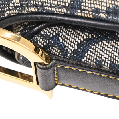 Christian Dior Navy Trotter Saddle Handbag