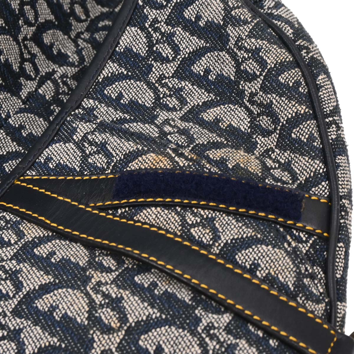 Christian Dior Navy Trotter Saddle Handbag