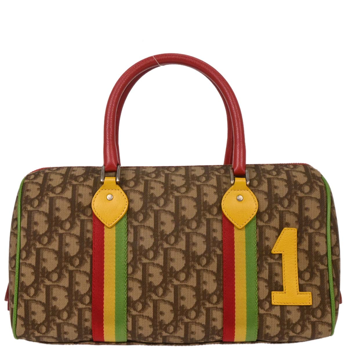 Christian Dior Brown Rasta-Color Trotter Handbag