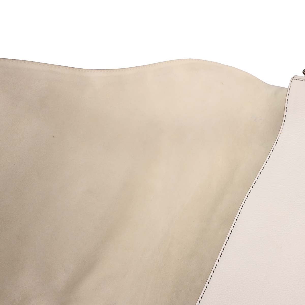 Christian Dior White Saddle Shoulder Bag