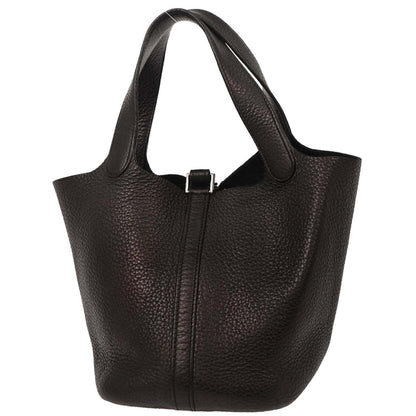 Hermes Cafe Taurillon Clemence Picotin Lock 18 PM Handbag