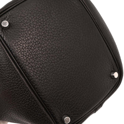 Hermes Cafe Taurillon Clemence Picotin Lock 18 PM Handbag