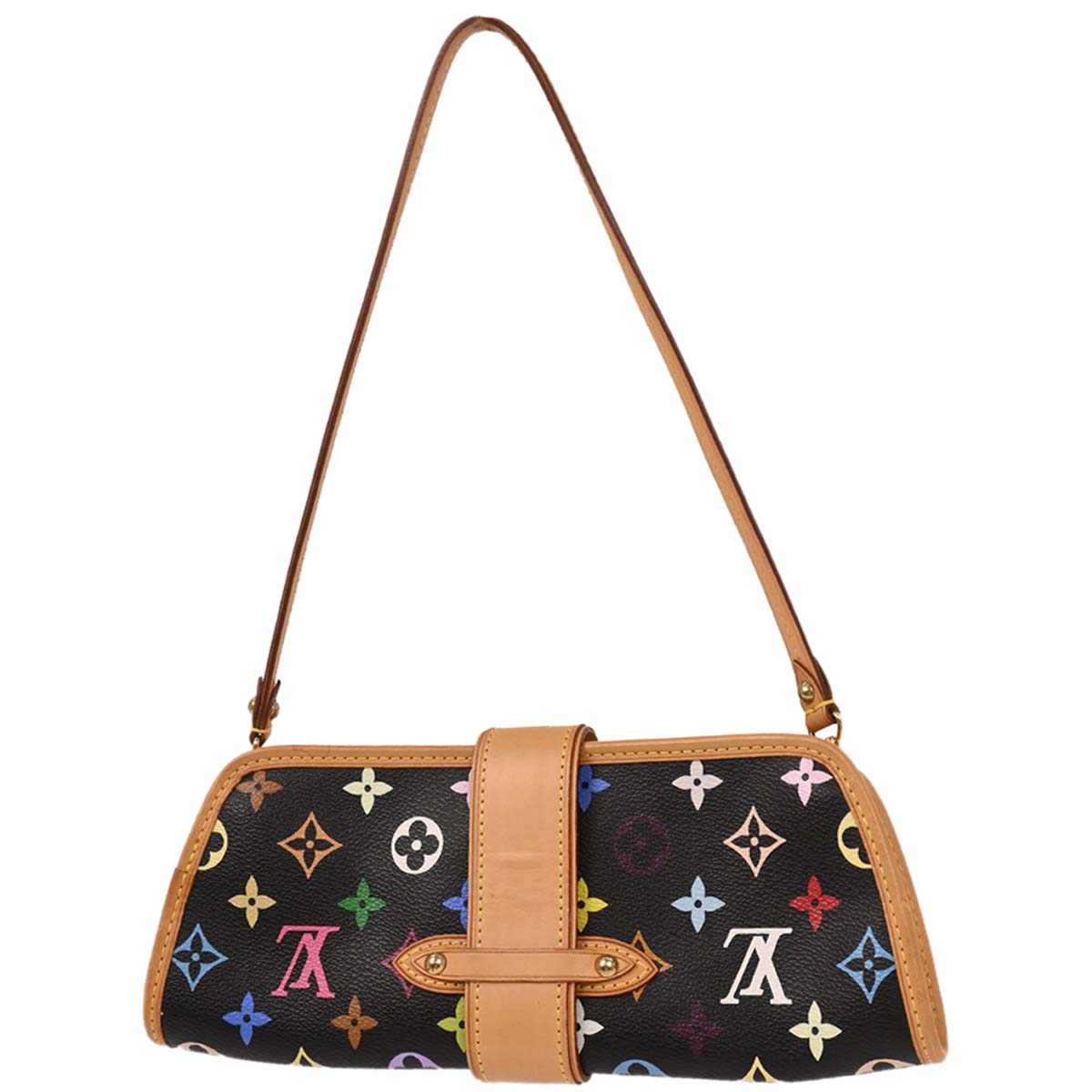 Louis Vuitton Black Multicolor Shirley Handbag M40050