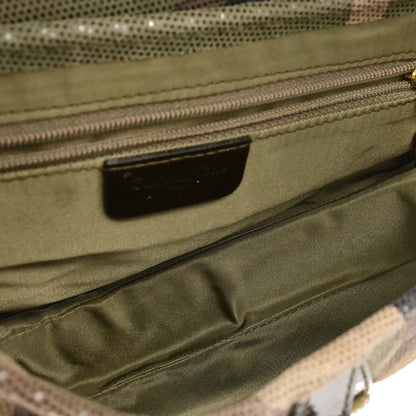 Christian Dior Green Canvas Camouflage Saddle Handbag