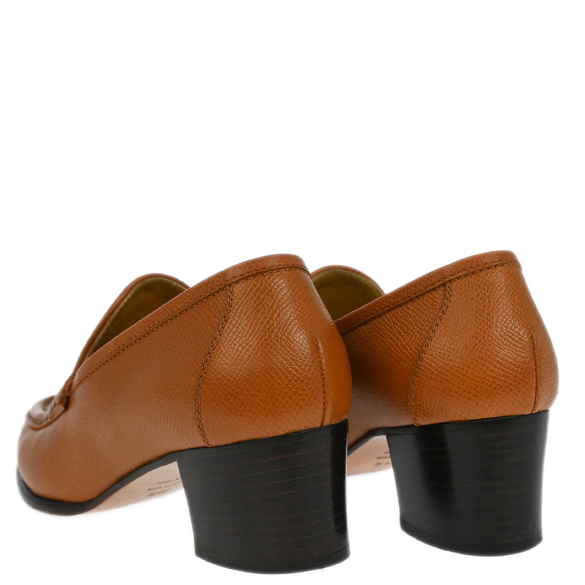 Hermes * Loafers Shoes Brown Courchevel #35 1/2