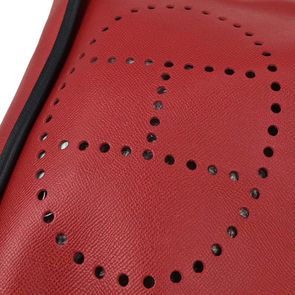 Hermes Rouge Vif Courchevel Evelyne 1 PM Shoulder Bag