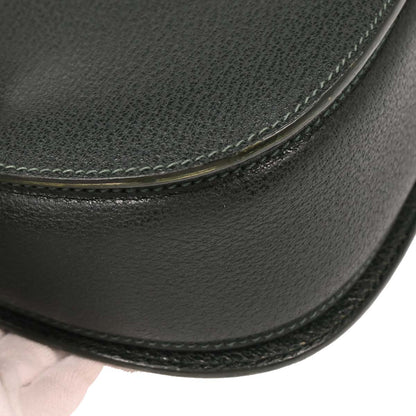 Gucci Dark Green Pigskin Bamboo 2way Shoulder Handbag