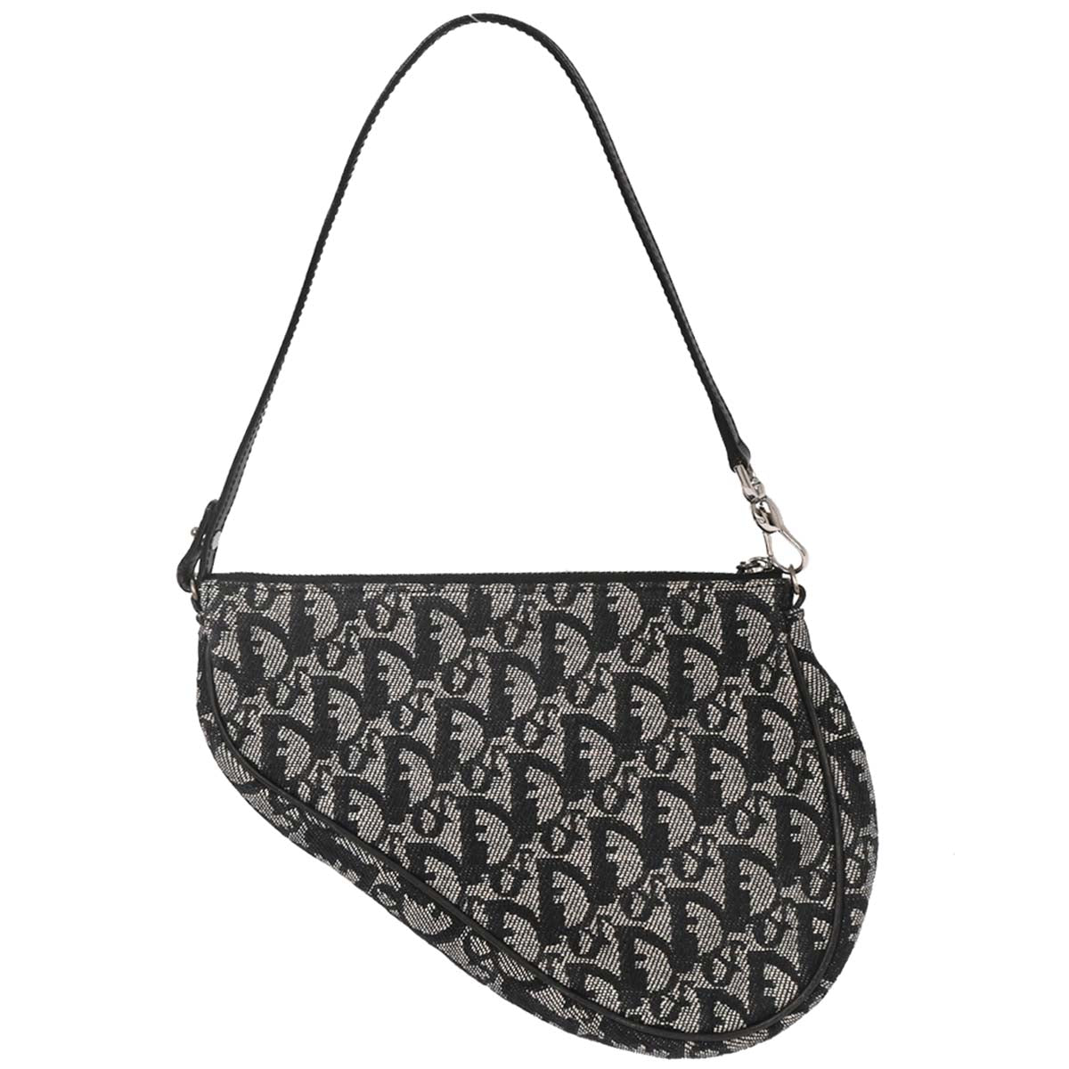 Christian Dior Black Trotter Saddle Handbag