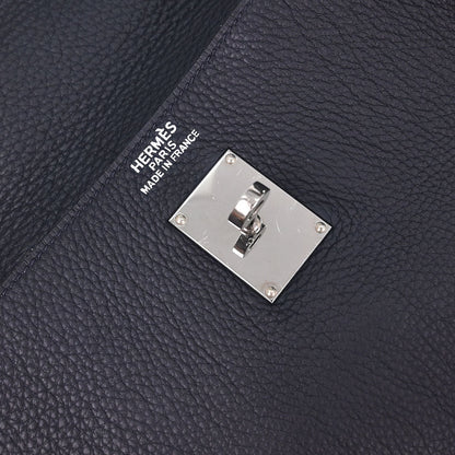 Hermes Blue Indigo Togo Kelly 50 Retourne 2way Shoulder Handbag
