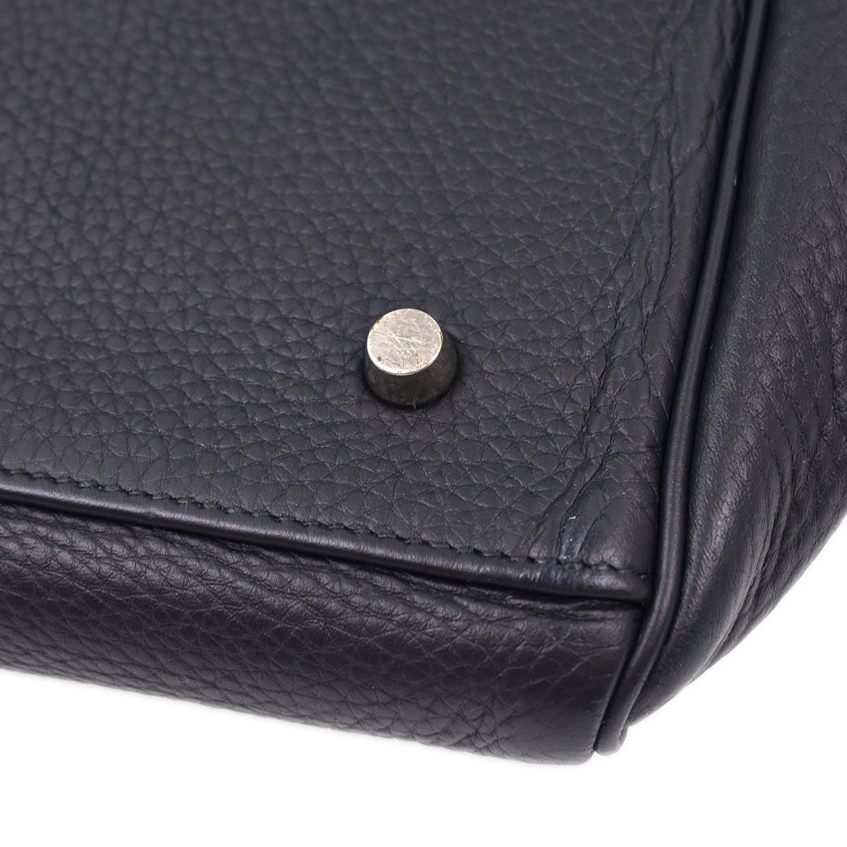Hermes Blue Indigo Togo Kelly 50 Retourne 2way Shoulder Handbag