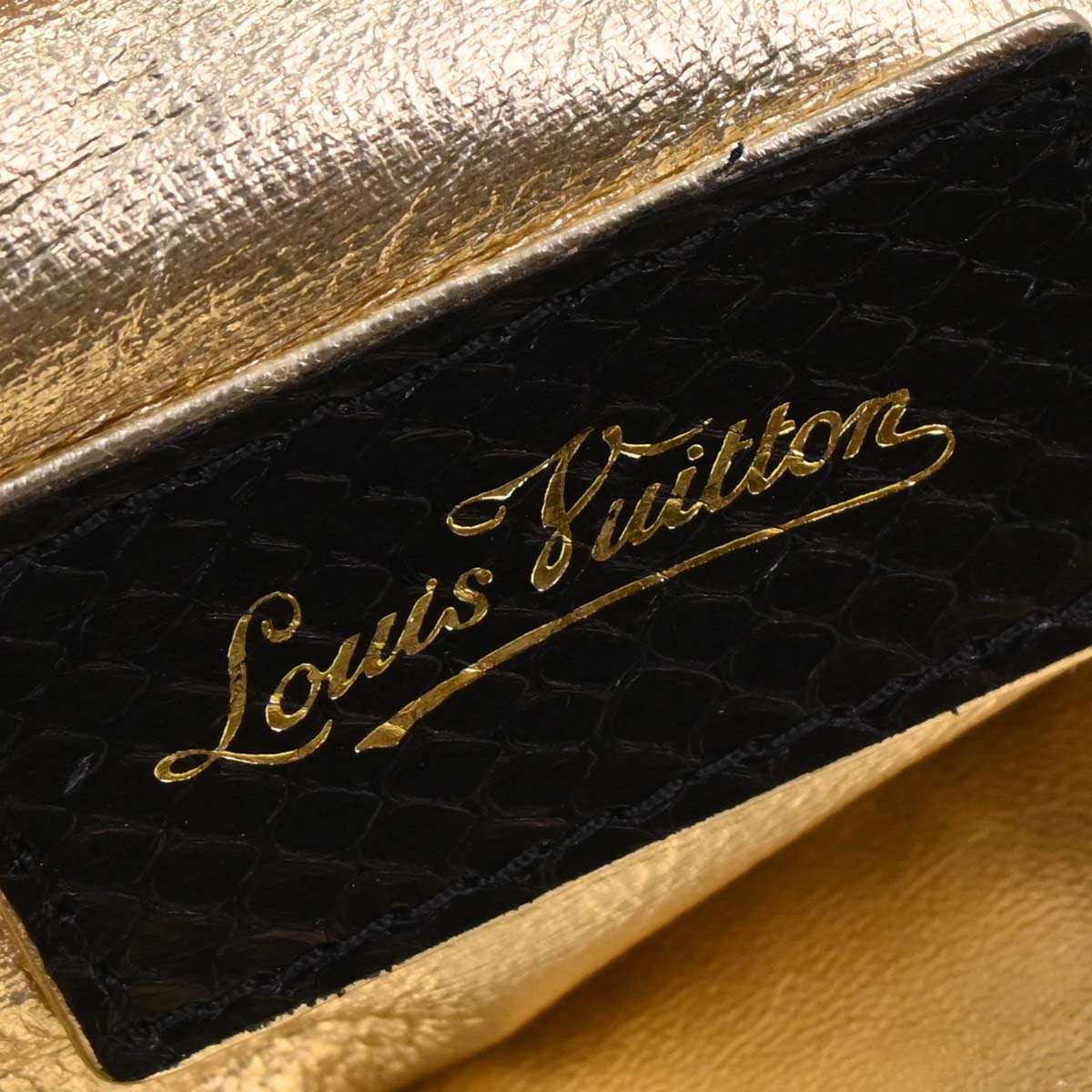 Louis Vuitton * Satin Python Aumoniere Handbag M92062