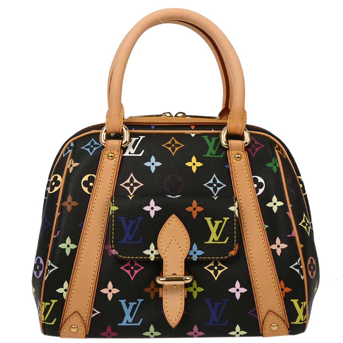 Louis Vuitton Black Monogram Multicolor Priscilla Handbag M40097