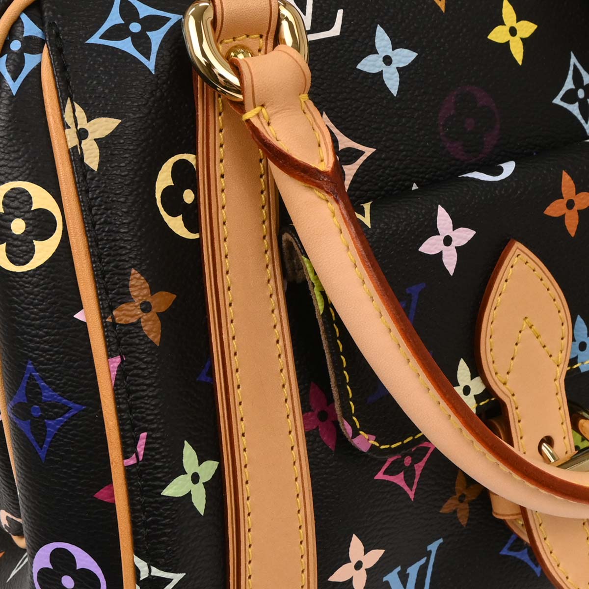 Louis Vuitton Black Monogram Multicolor Priscilla Handbag M40097