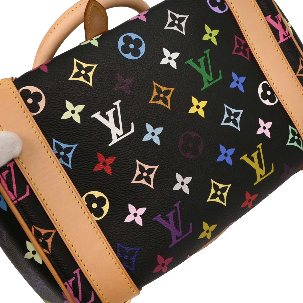 Louis Vuitton Black Monogram Multicolor Priscilla Handbag M40097