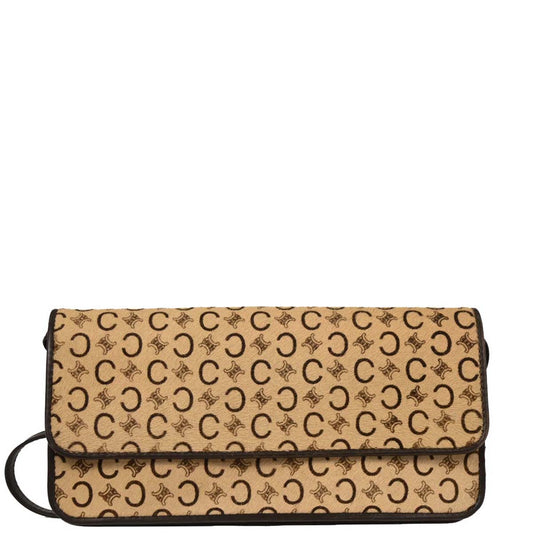 Celine * Beige Pony Hair C Macadam Shoulder Bag