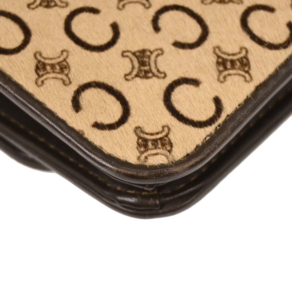 Celine * Beige Pony Hair C Macadam Shoulder Bag