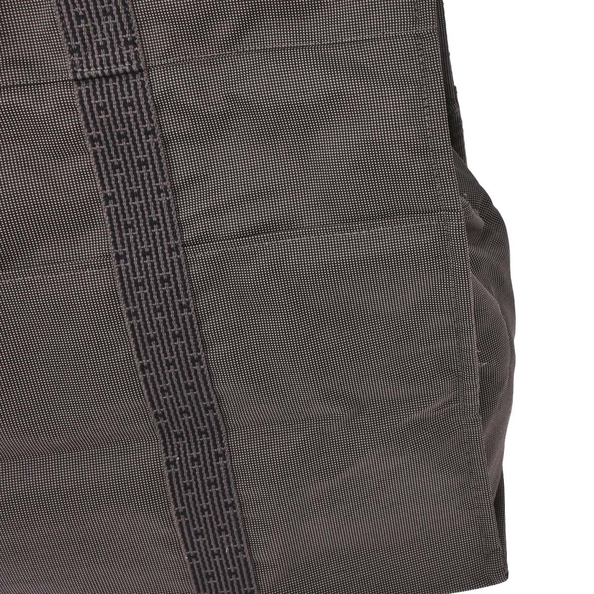 Hermes Gray Canvas Herline Tote TGM Handbag