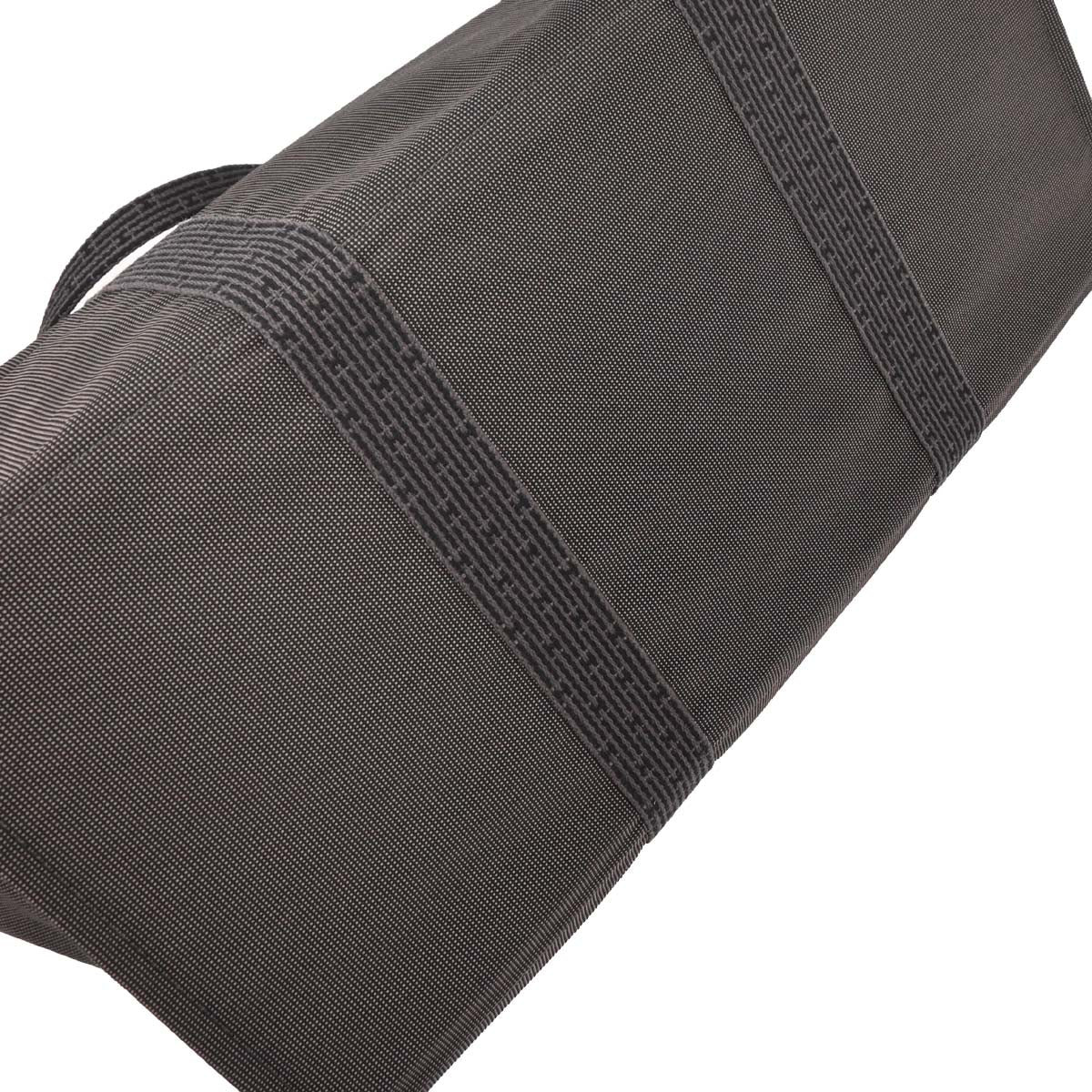 Hermes Gray Canvas Herline Tote TGM Handbag