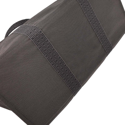 Hermes Gray Canvas Herline Tote TGM Handbag