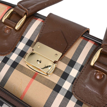 Burberrys Beige Brown House Check Garment Bag