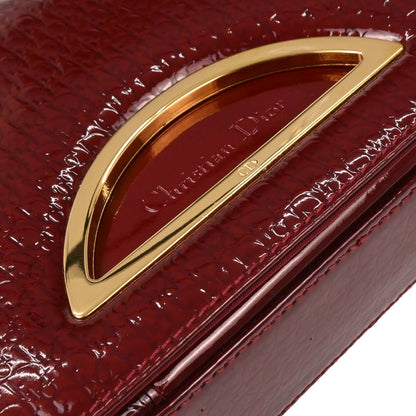 Christian Dior Bordeaux Patent Leather Trotter Malice Handbag
