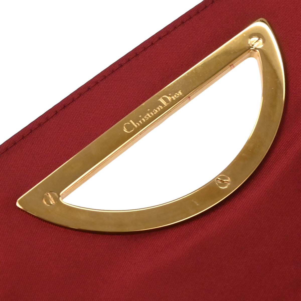 Christian Dior Bordeaux Patent Leather Trotter Malice Handbag