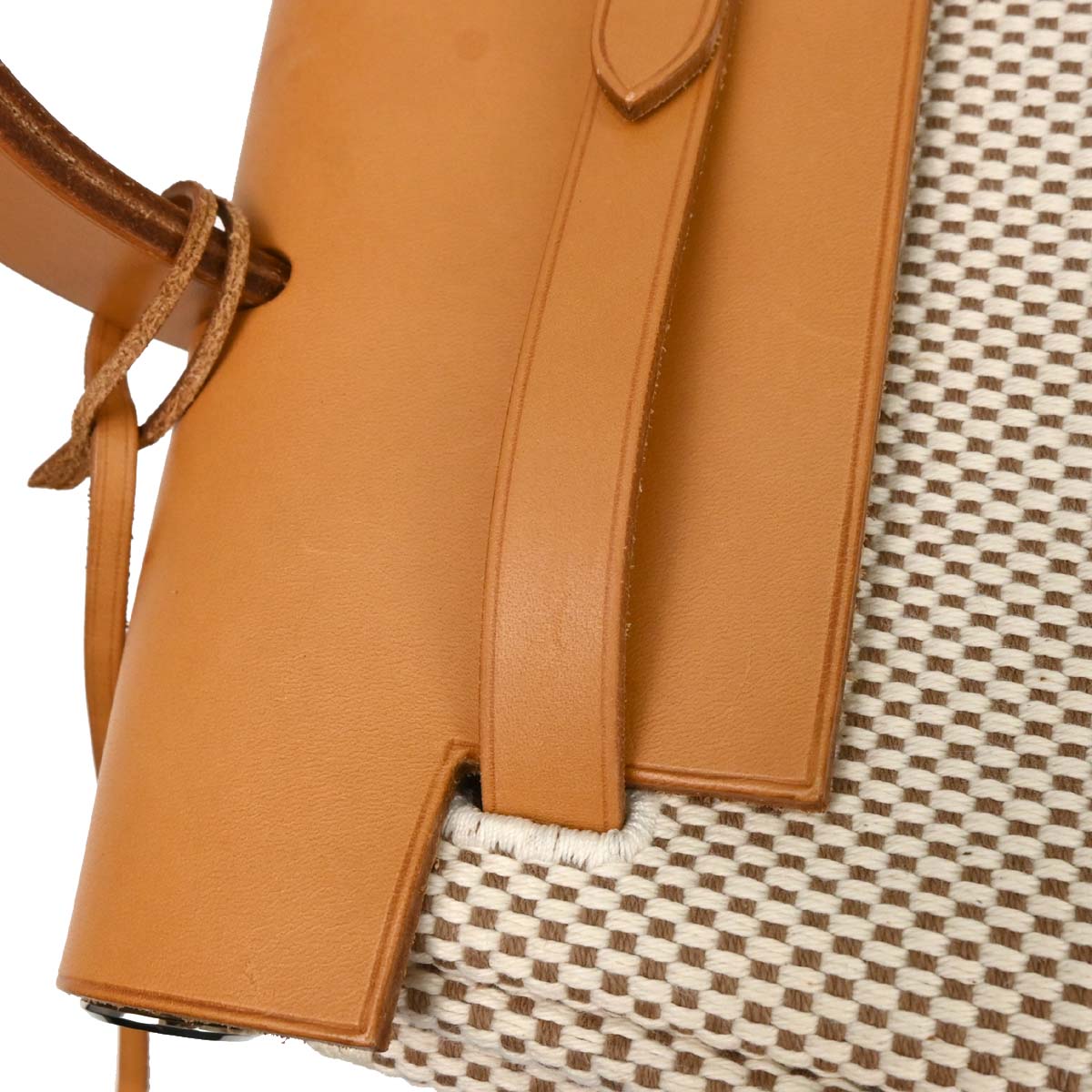 Hermes Beige Toile GM Herbag a Dos Backpack