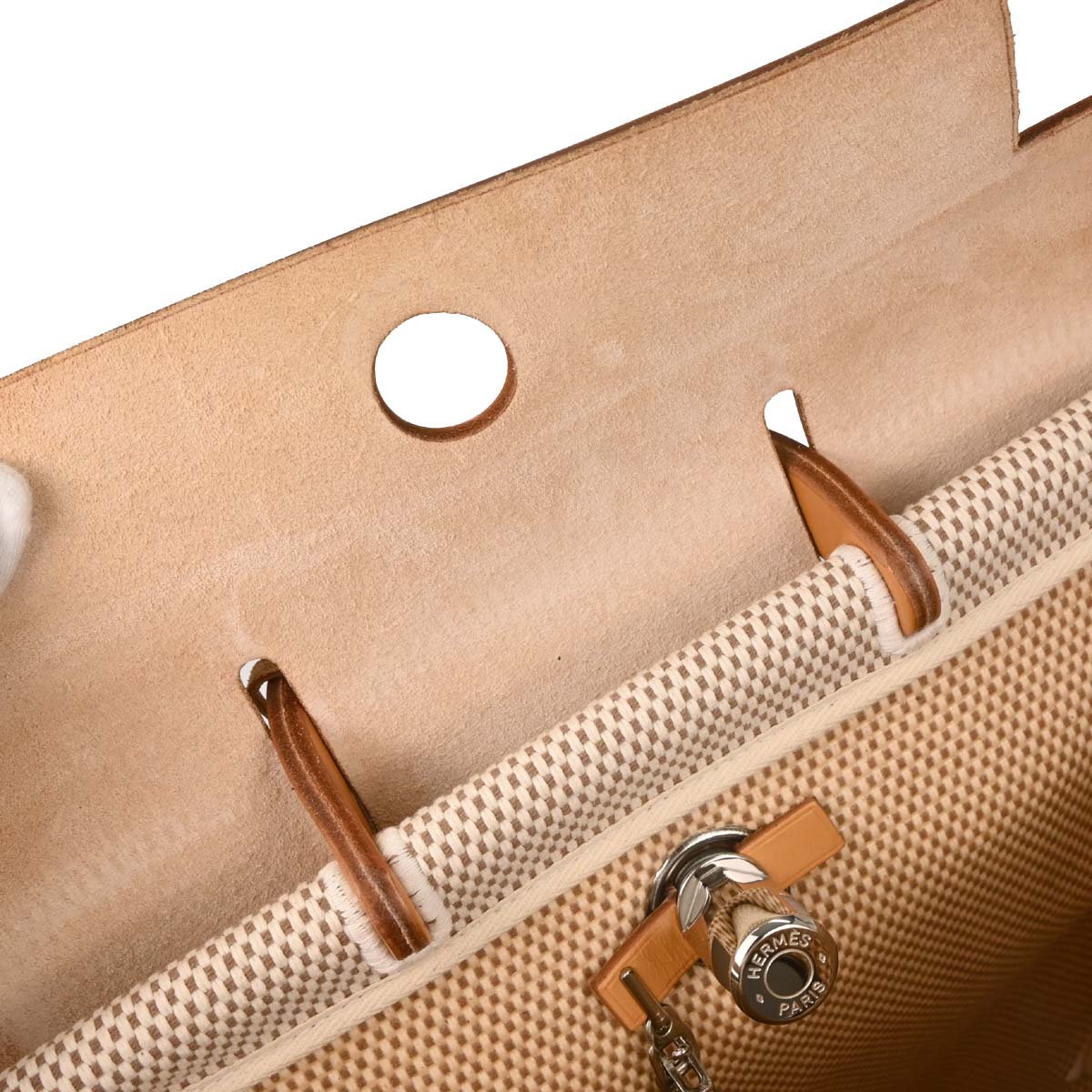 Hermes Beige Toile GM Herbag a Dos Backpack