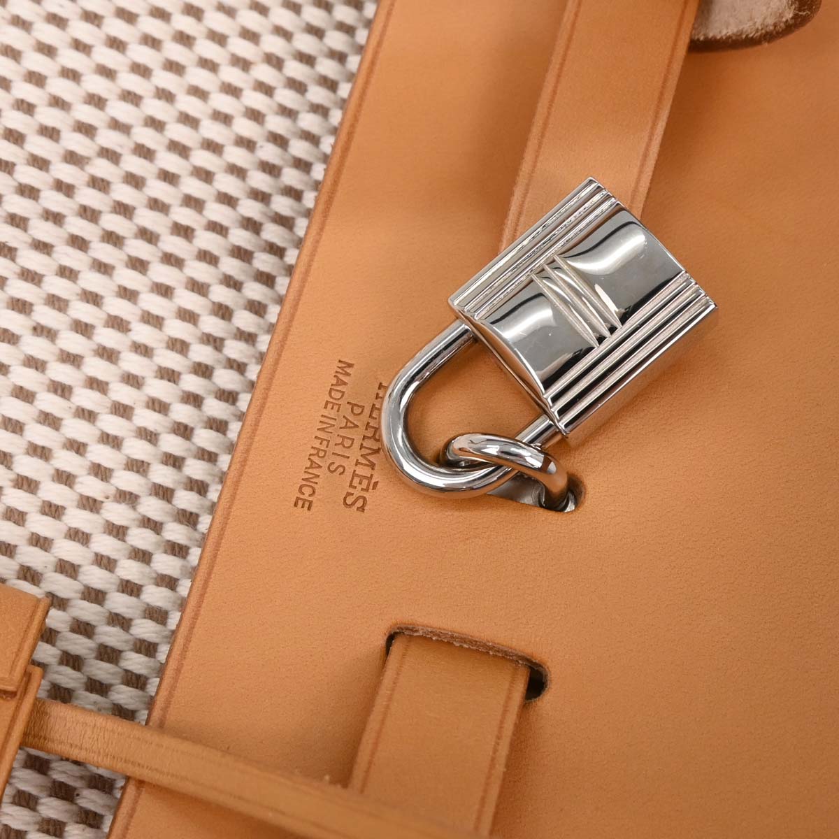 Hermes Beige Toile GM Herbag a Dos Backpack