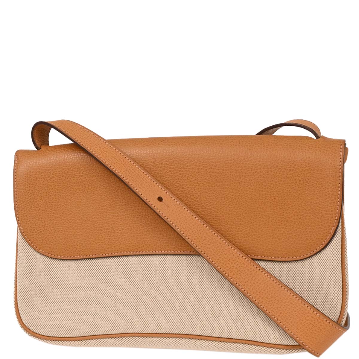 Hermes Natural Toile H Vache Liegee Sac Colorado MM Handbag