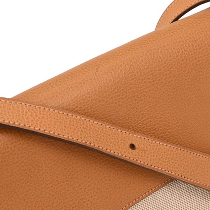 Hermes Natural Toile H Vache Liegee Sac Colorado MM Handbag