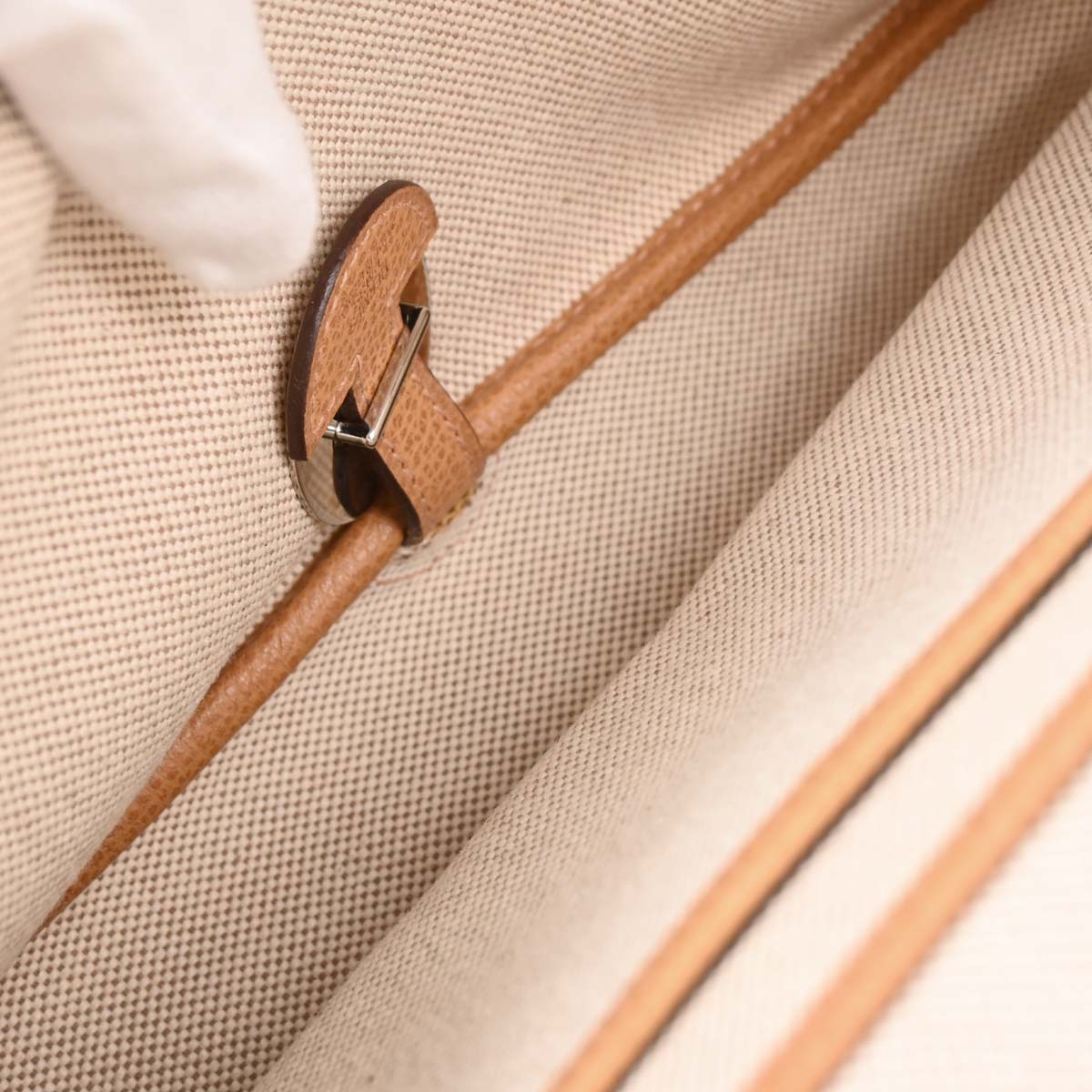 Hermes Natural Toile H Vache Liegee Sac Colorado MM Handbag