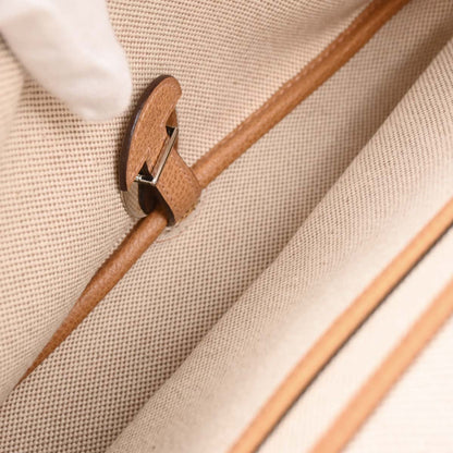 Hermes Natural Toile H Vache Liegee Sac Colorado MM Handbag