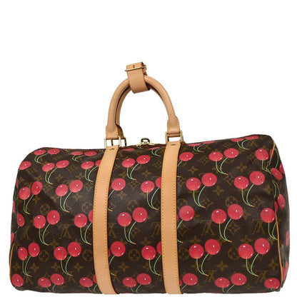 Louis Vuitton Monogram Cherry Keepall 45 Duffle Handbag M95011