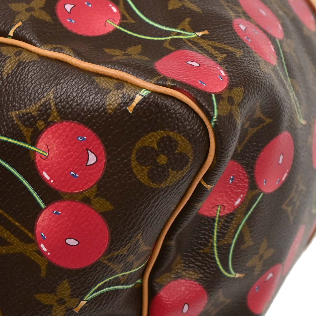 Louis Vuitton Monogram Cherry Keepall 45 Duffle Handbag M95011