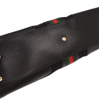 Gucci Black Canvas GG Handbag