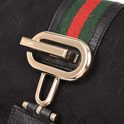 Gucci Black Canvas GG Handbag