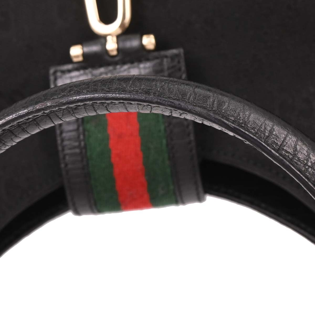 Gucci Black Canvas GG Handbag