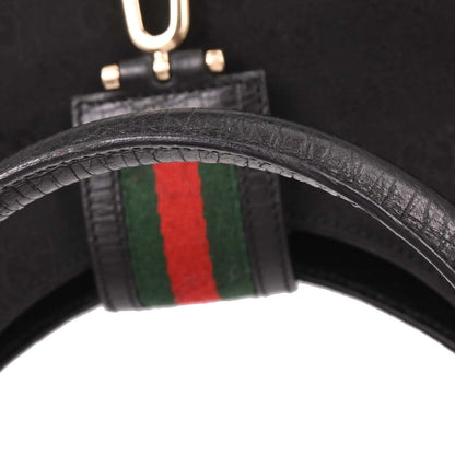 Gucci Black Canvas GG Handbag