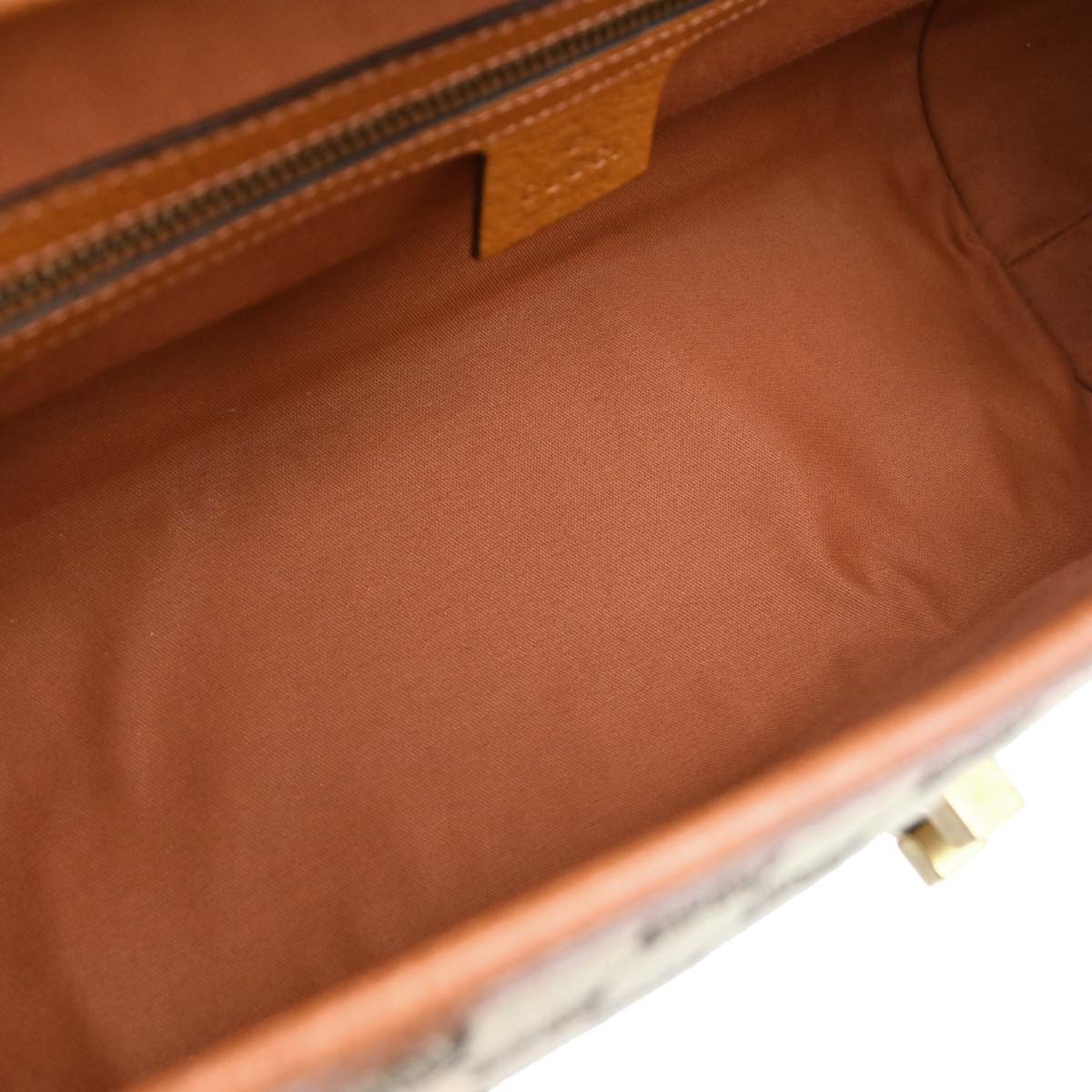 Gucci Brown Canvas Bamboo GG Handbag